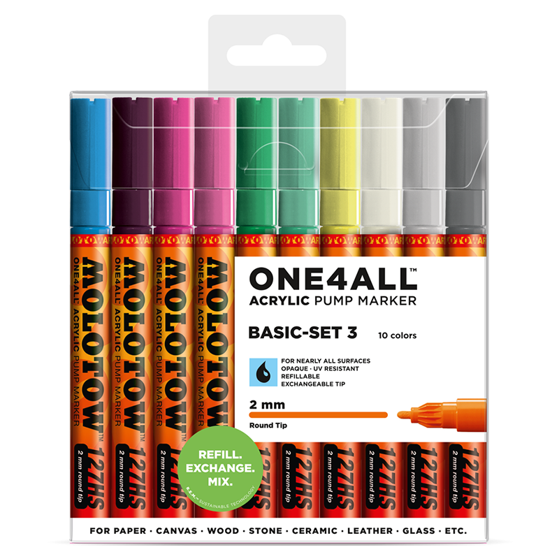 ONE4ALL™ 127HS 2mm 10x - Basic-Set 3 - Clearbox