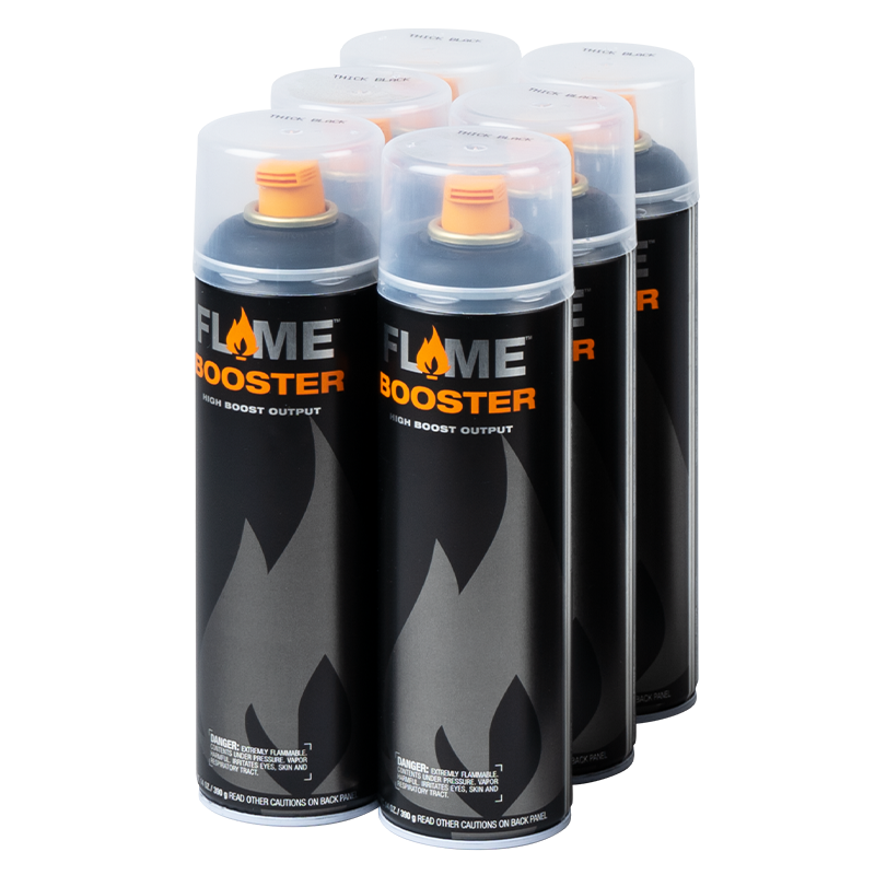 FLAME™ BOOSTER 6 PACK BLACK