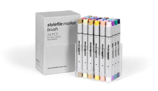 Stylefile Marker Brush 24 pcs set Main B