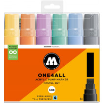 ONE4ALL™ 627HS 15mm 6x - Pastel-Set - Clearbox