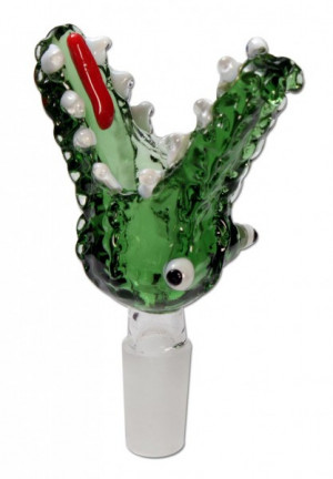 Glass Bowl Crocodile 