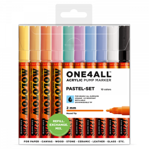 ONE4ALL™ 127HS 2mm 10x - Pastel-Set - Clearbox