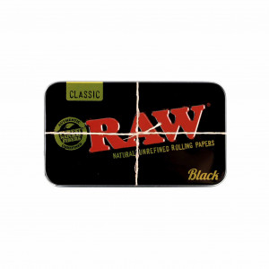 RAW Black Tin Case: RAW fekete bádog tok